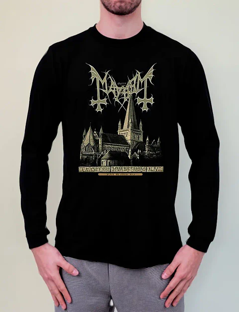 Polera Manga Larga Maihem - Ver 12 - De Mysteriis Dom Sathan