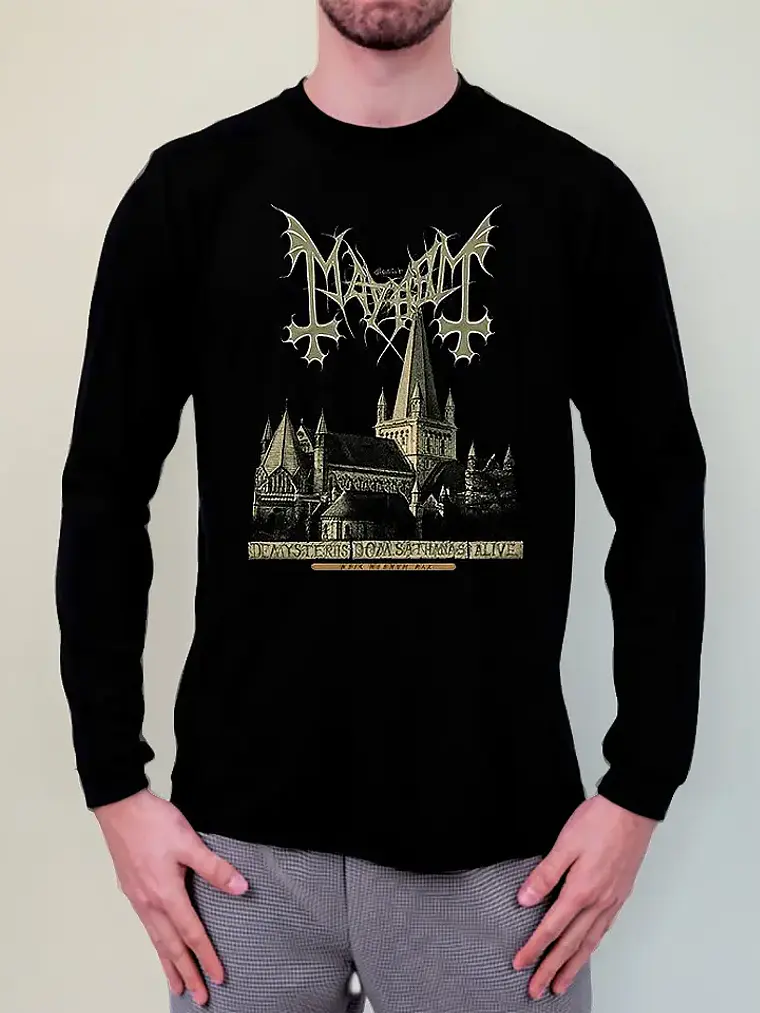 Polera Manga Larga Maihem - Ver 12 - De Mysteriis Dom Sathan 1