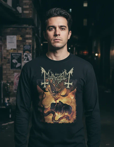 Polera Manga Larga Maihem - Ver 03 - Atavistic Black Disorde