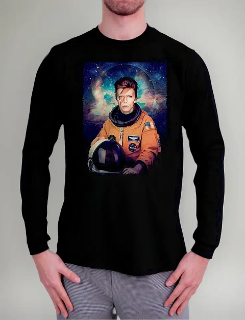 Polera Manga Larga David Bowie - Ver 07 - Vale Gamess