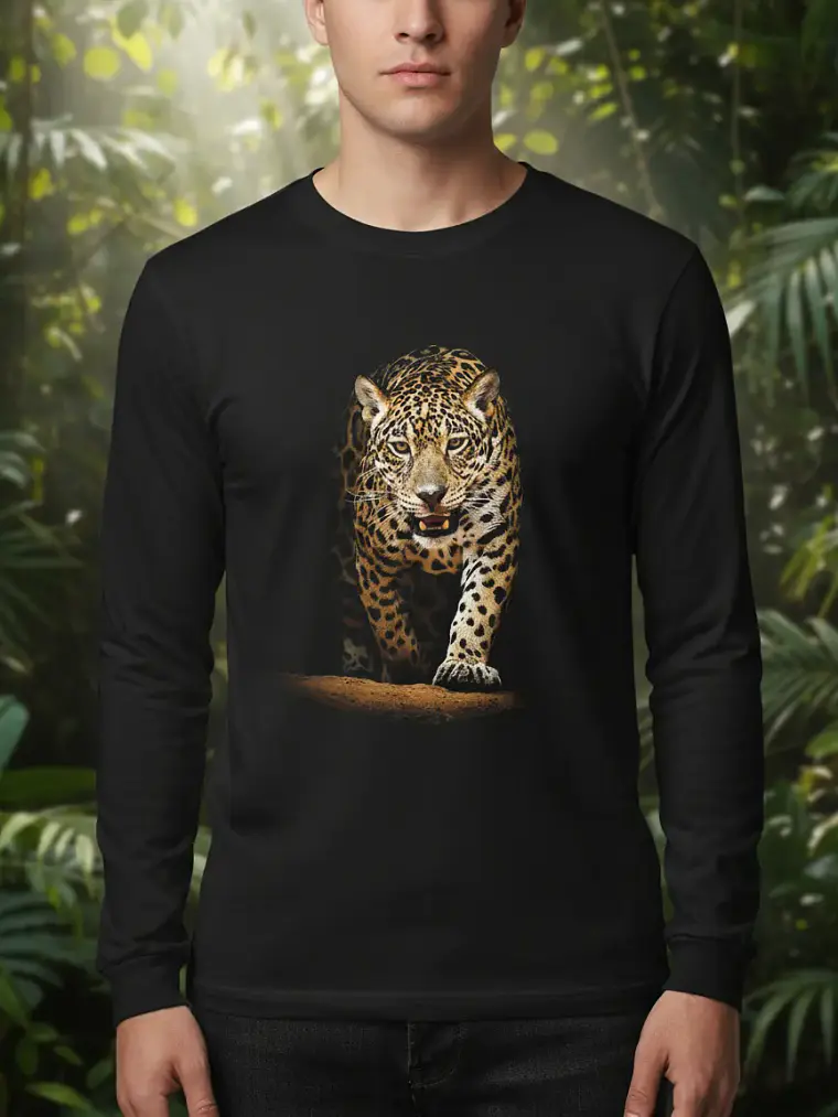 Polera Manga Larga Animales - Ver 10 - Leopardo 1