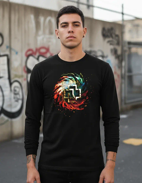 Polera Manga Larga Rammstein - Logo - Vale Gamess