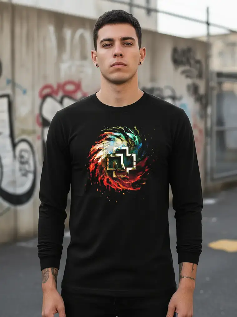 Polera Manga Larga Rammstein - Logo - Vale Gamess 1