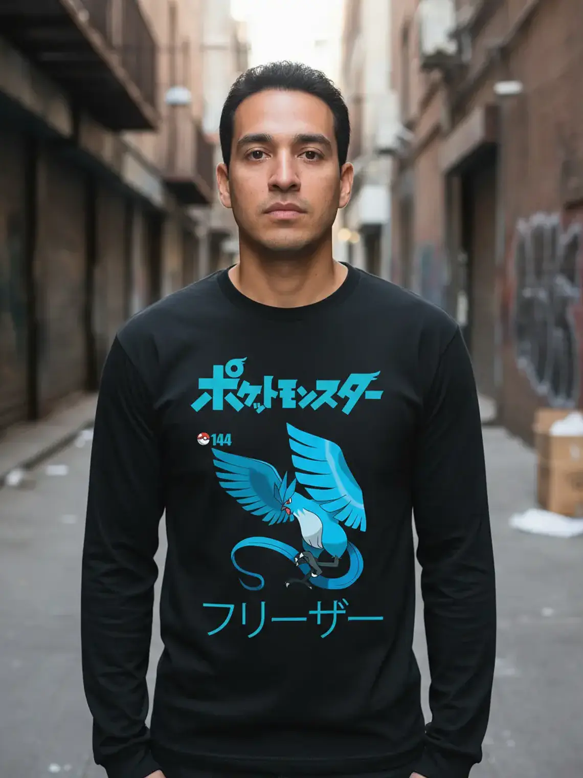 Polera Manga Larga Pokemon - Articuno - Vale Gamess - Ver B 1