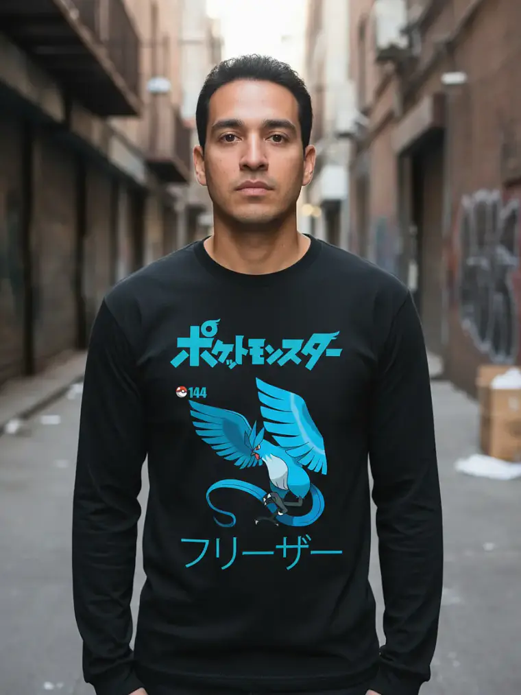 Polera Manga Larga Pokemon - Articuno - Vale Gamess - Ver B 1