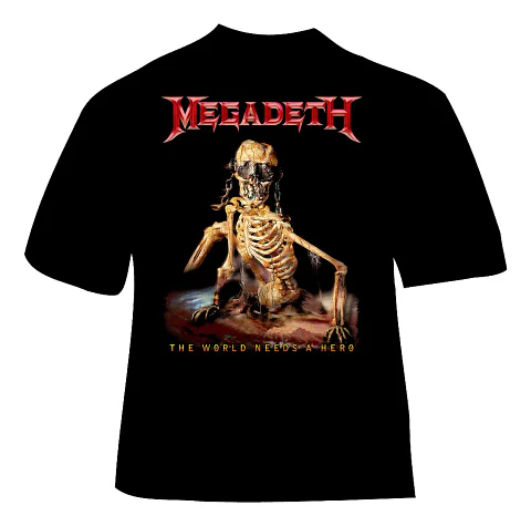 Polera Megadeth - Ver 10 - The World Needs A Hero