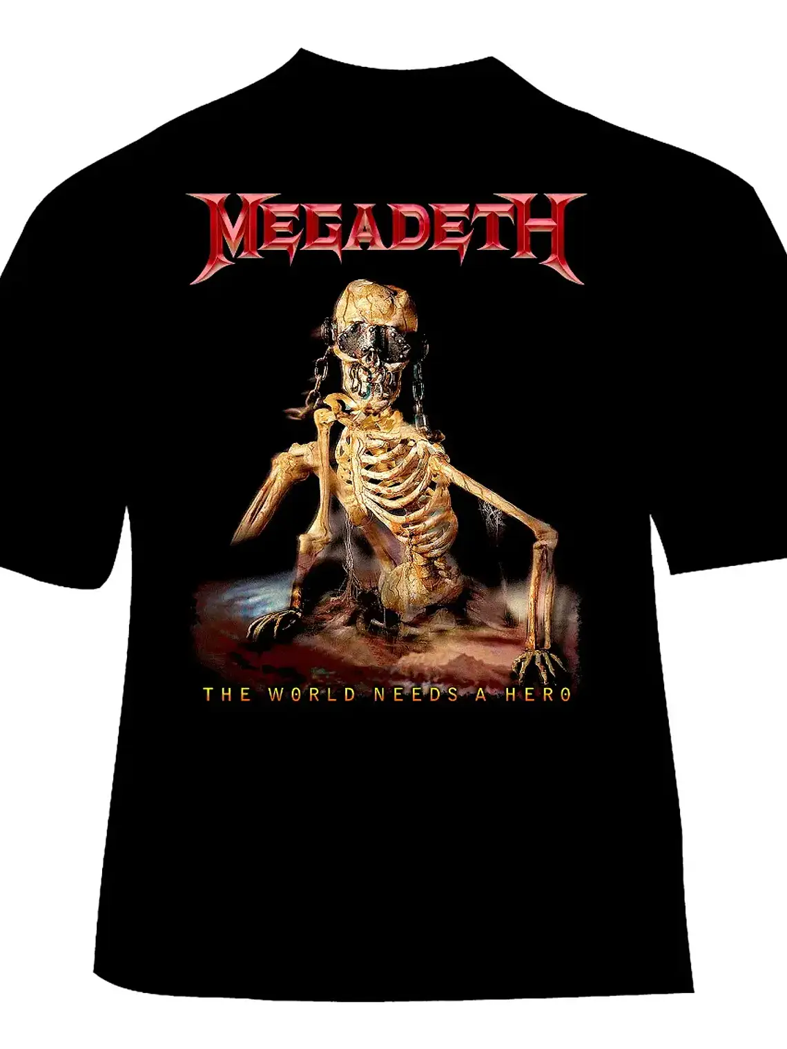 Polera Megadeth - Ver 10 - The World Needs A Hero 1