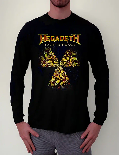 Polera Manga Larga Megadeth - Rust In Peace - Ver 07