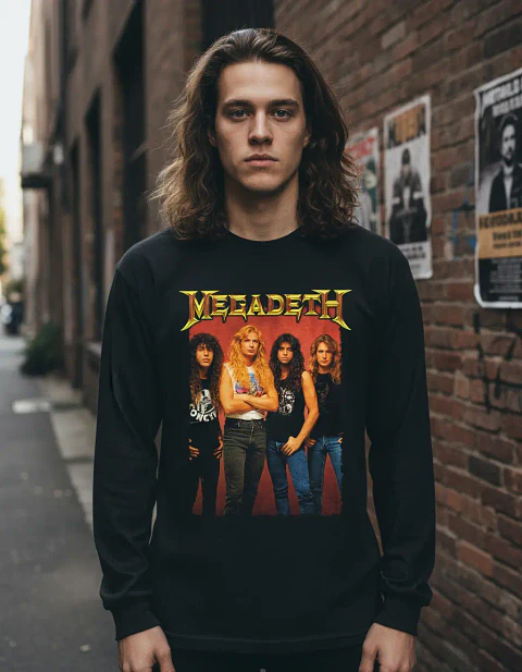 Polera Manga Larga Megadeth - Banda - Ver 11