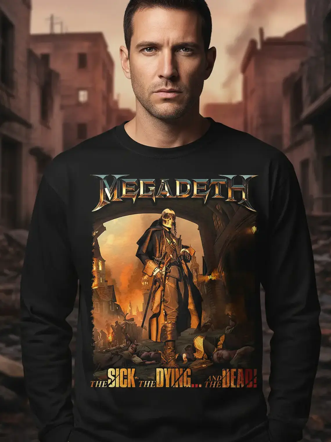 Polera Manga Larga Megadeth - The Sick, The Dying... And The 1