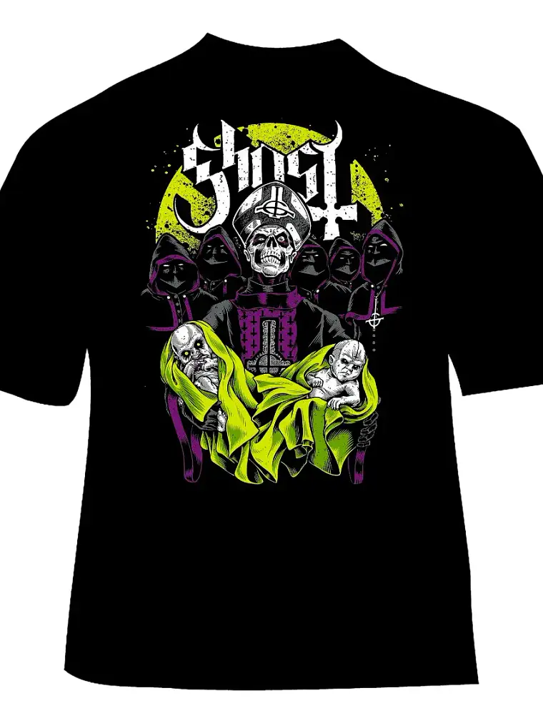 Polera Ghost - Ver 20 - Papa Emeritus & Bebes 1