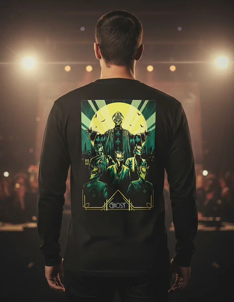 Polera Manga Larga Ghost - Ver 17 - Banda