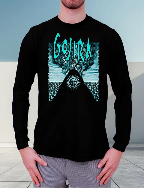 Polera Manga Larga Gojira - Ver 06 - Magma