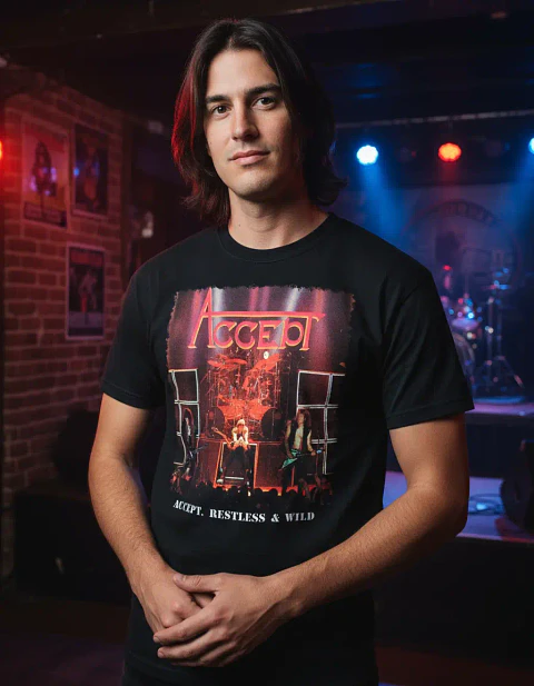 Polera Accept - Ver 09 - Restless And Wild