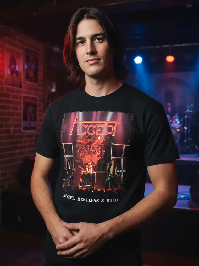 Polera Accept - Ver 09 - Restless And Wild 1