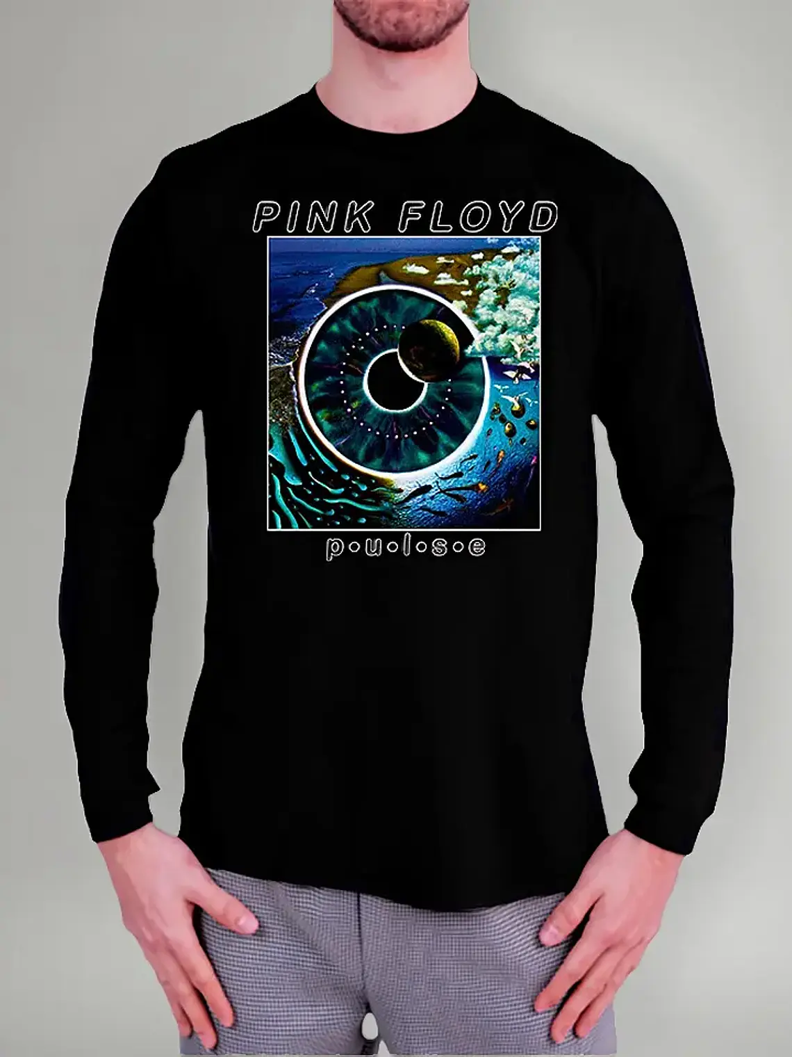 Polera Manga Larga Pink Floyd - Ver 10 - Pulse 1