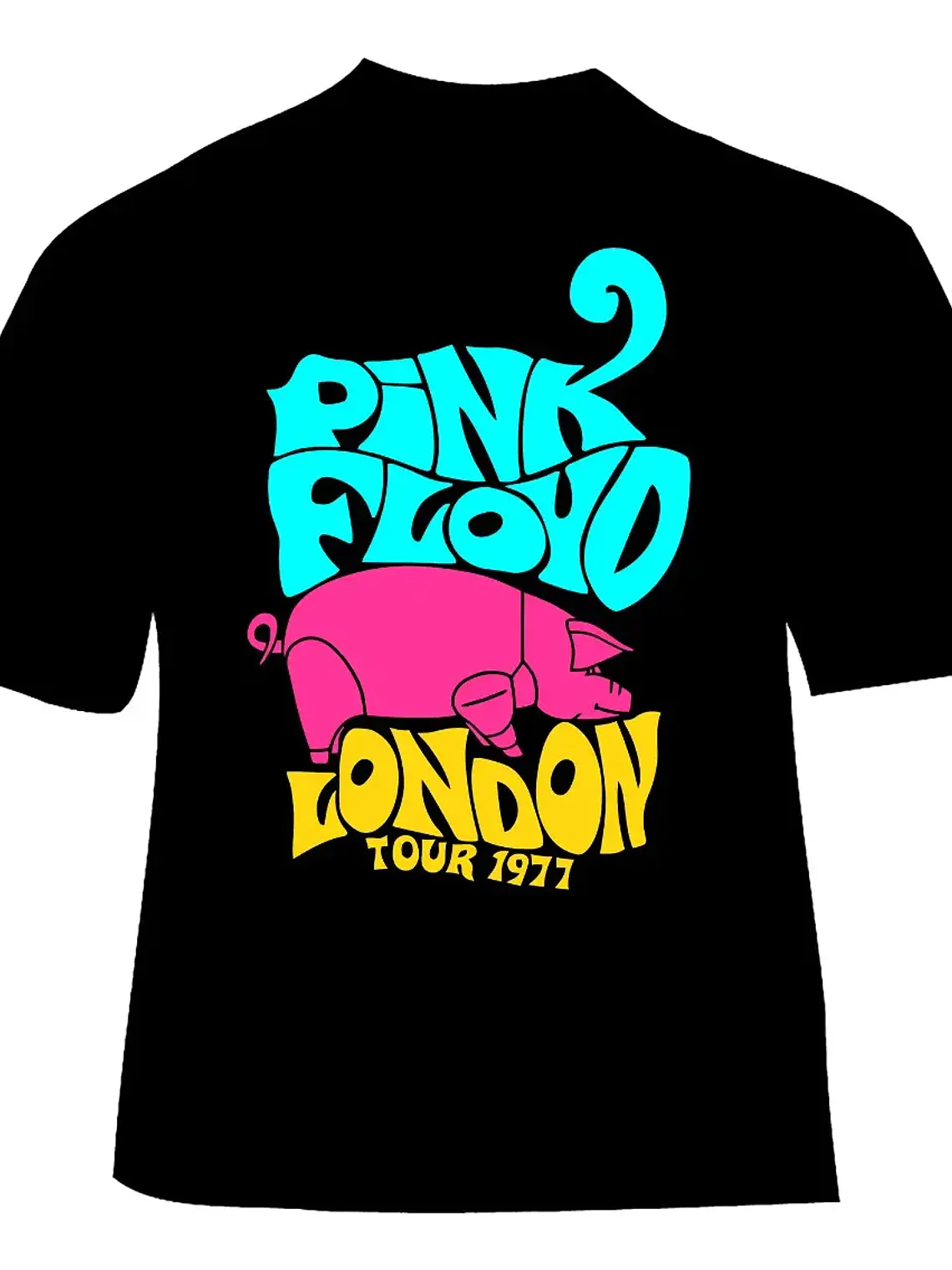 Polera Pink Floyd - Ver 09 - London Tour 1977 1