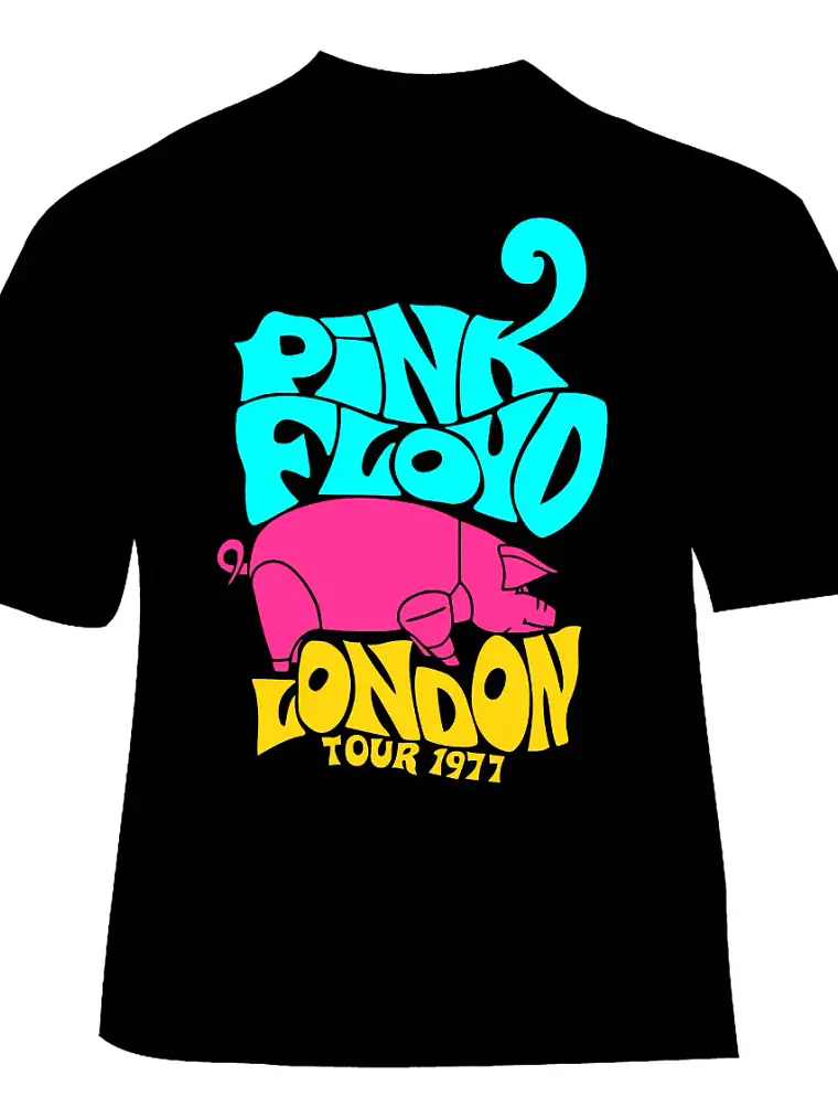 Polera Pink Floyd - Ver 09 - London Tour 1977 1