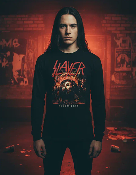 Polera Manga Larga Slayer - Ver 31 - Repentless