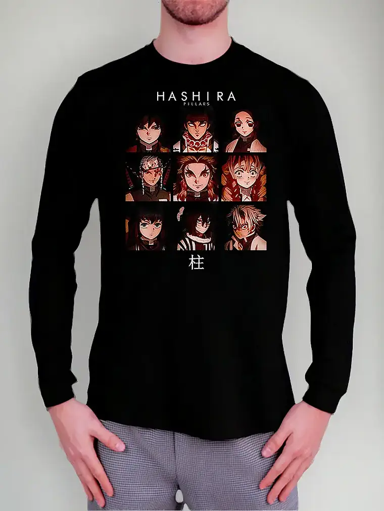 Polera Manga Larga Kimetsu No Yaiba: Demon Slayer - Pilares 1