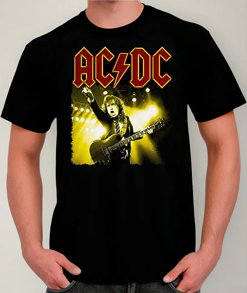 Polera Ac/dc - Ver 01 - Angus Young