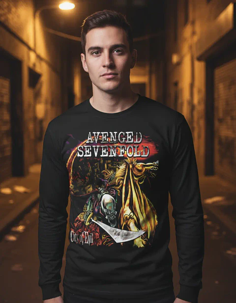Polera Manga Larga Avenged Sevenfold - City Of Evil - Ver 06