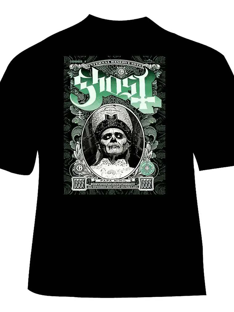 Polera Ghost - Ver 10 - Papa Nihil 1