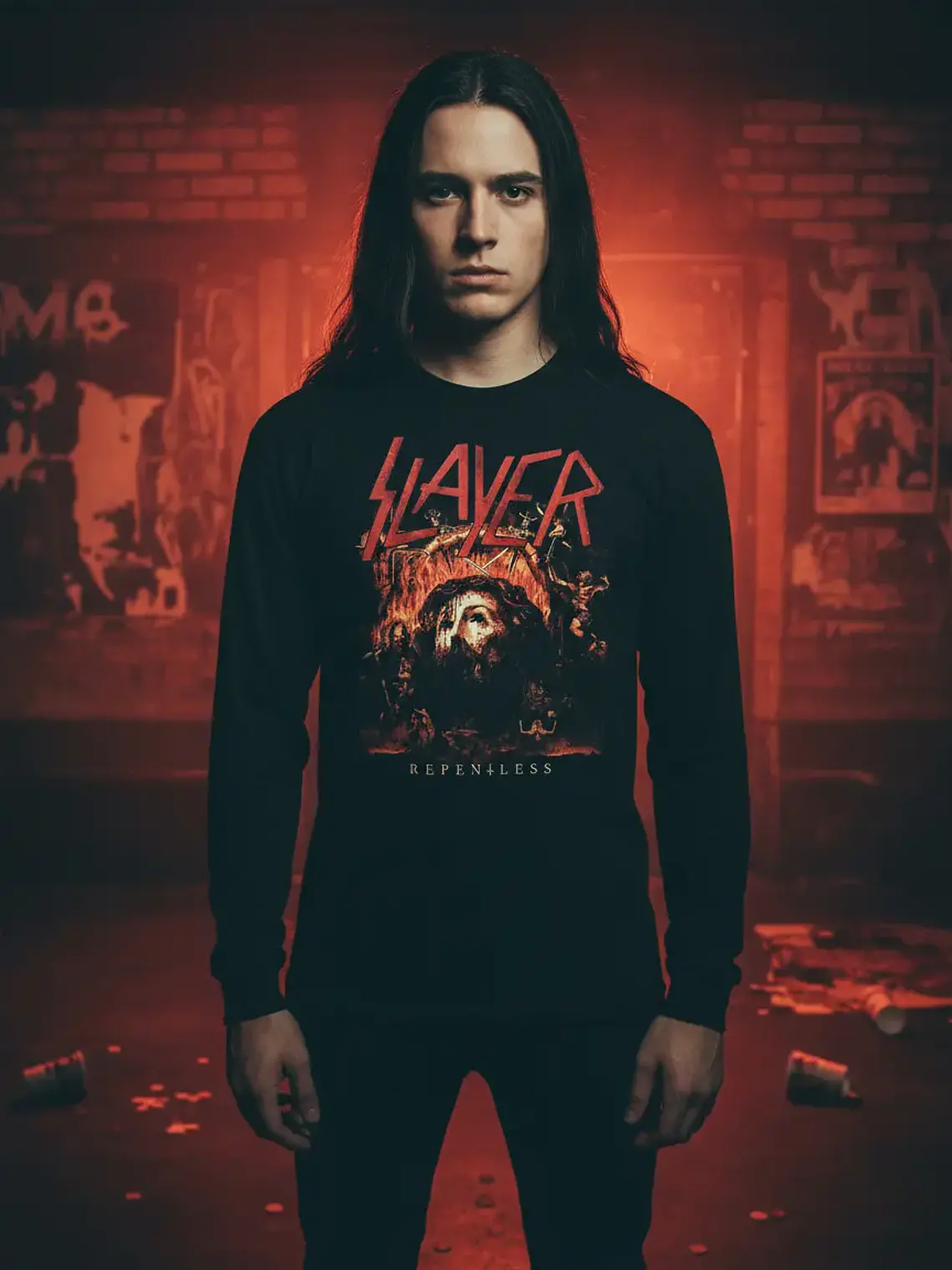 Polera Manga Larga Slayer - Ver 31 - Repentless 1