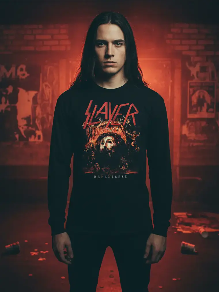 Polera Manga Larga Slayer - Ver 31 - Repentless 1