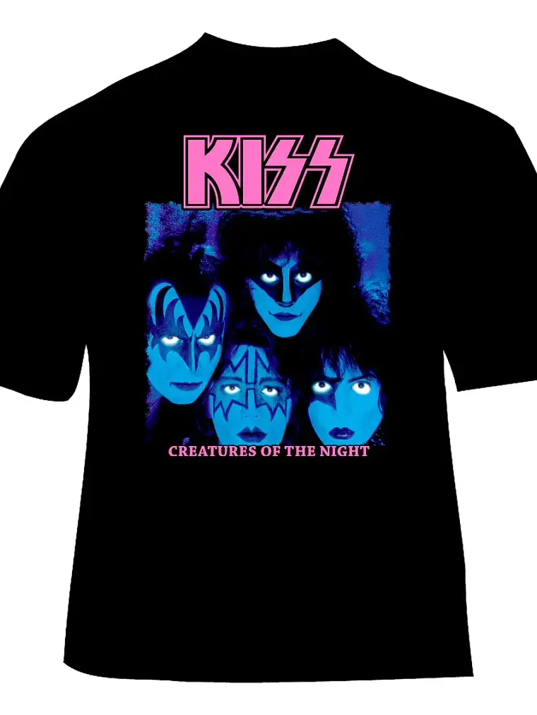 Polera Kiss - Ver 09 - Creatures Of The Night 1