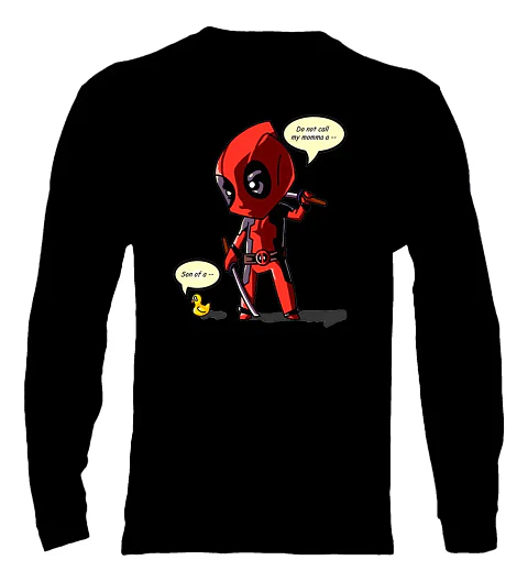 Polera Manga Larga Deadpool - Ver 03 - Vale Gamess