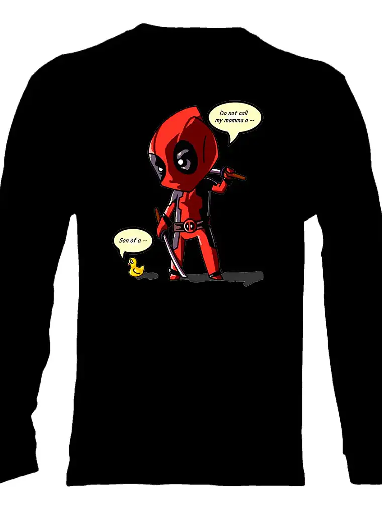 Polera Manga Larga Deadpool - Ver 03 - Vale Gamess 1