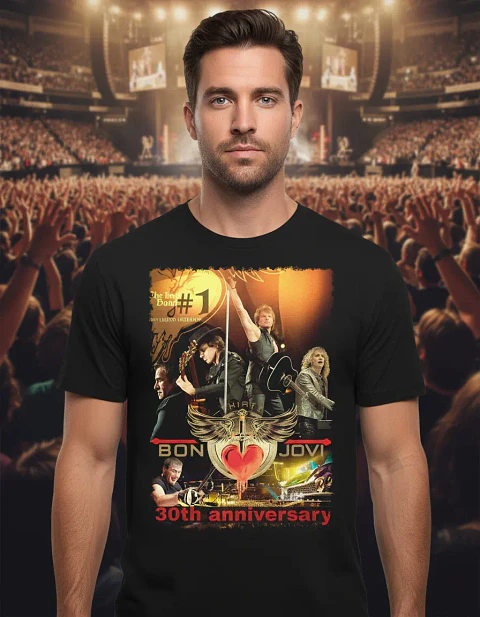 Polera Bon Jovi - Ver 05 - 30th Anniversary