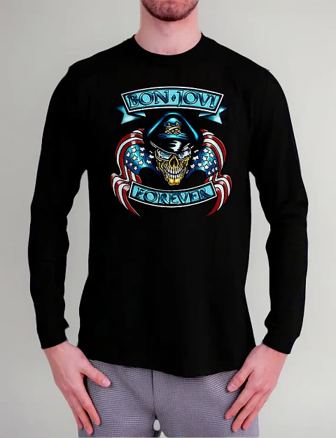 Polera Manga Larga Bon Jovi - Ver 01 - Forever