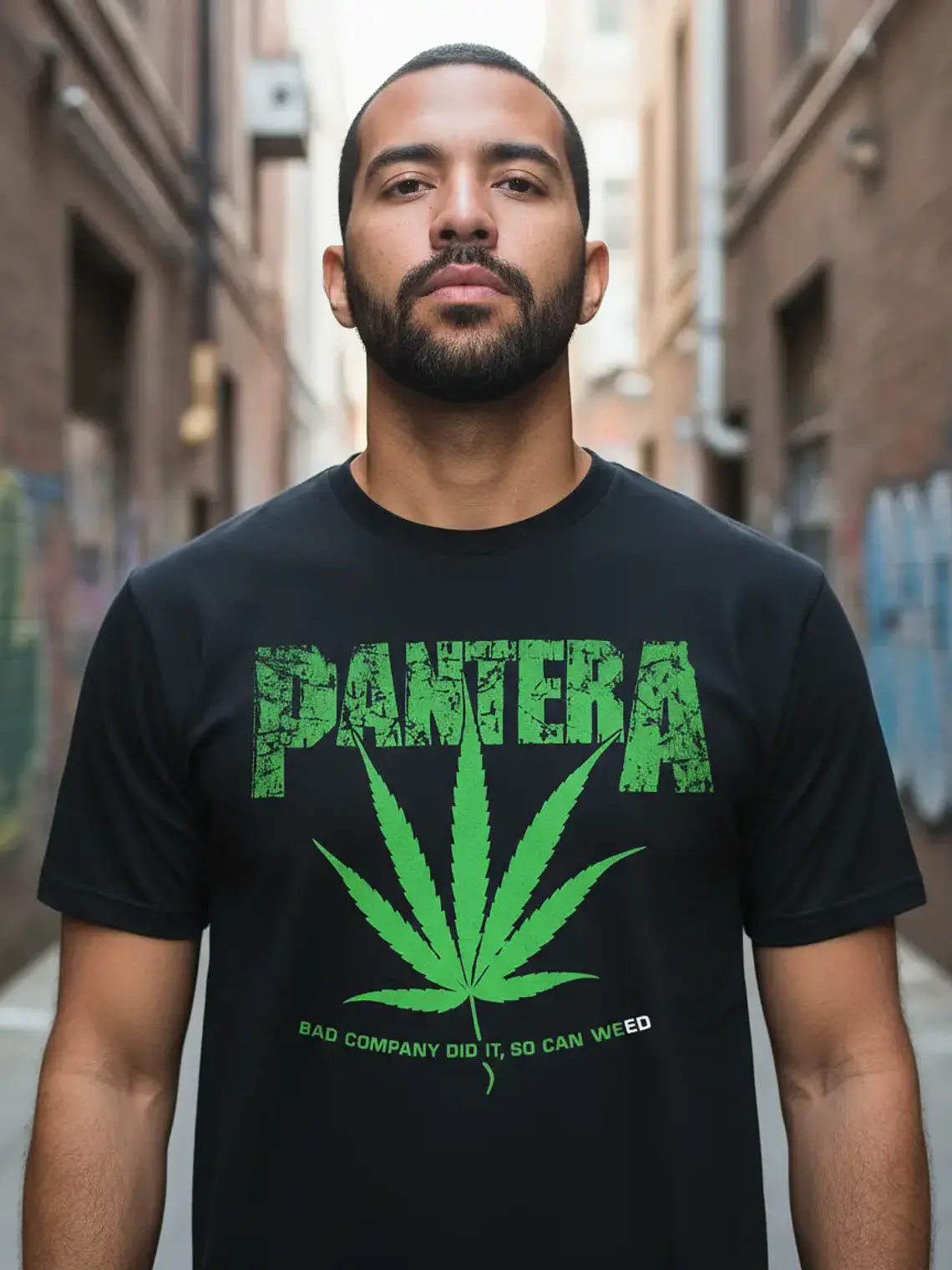 Polera Pantera - Ver 01 - Bad Company Did It, So Can Weed 1