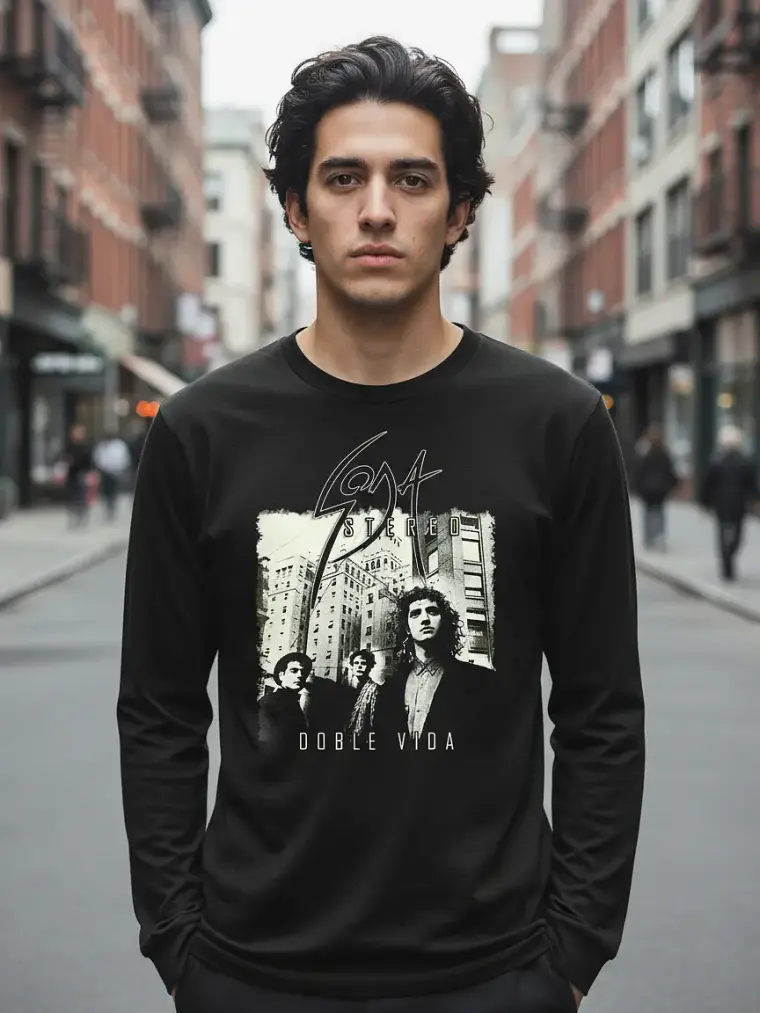 Polera Manga Larga Soda Stereo - Ver 07 - Doble Vida 1