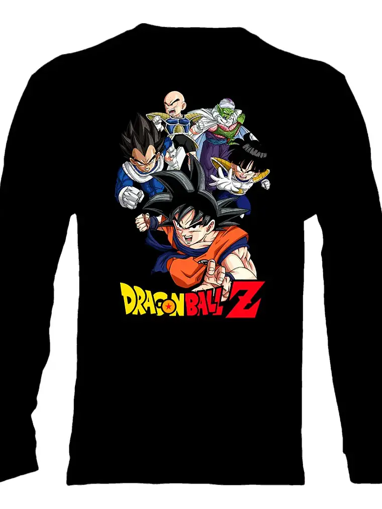 Polera Manga Larga Dragon Ball - Ver 06 - Vale Gamess 1