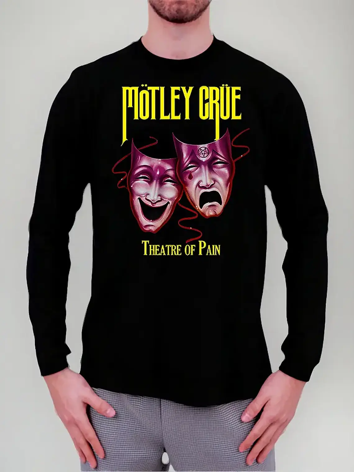 Polera Manga Larga Motley Crue - Ver 11 - Theatre Of Pain 1