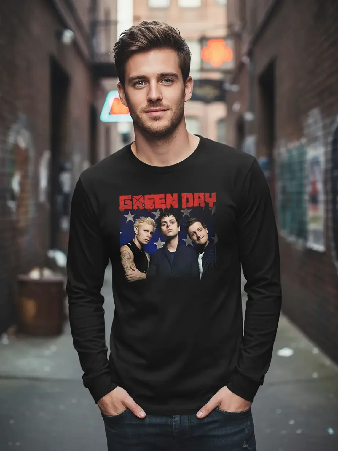 Polera Manga Larga Green Day - Ver 01 - Banda 1