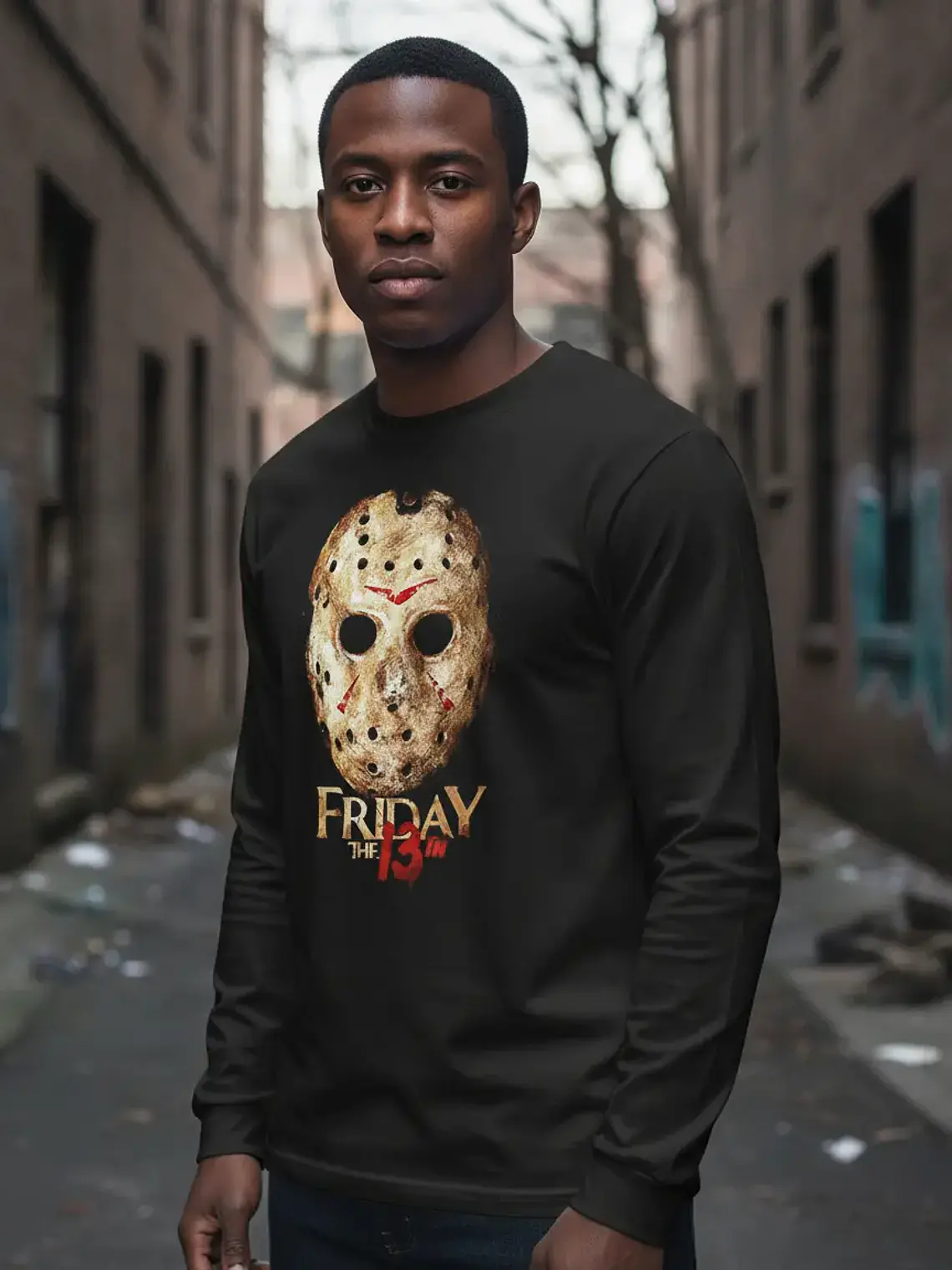 Polera Manga Larga Fryday The 13 - Ver 02 - Jason - Terror 1