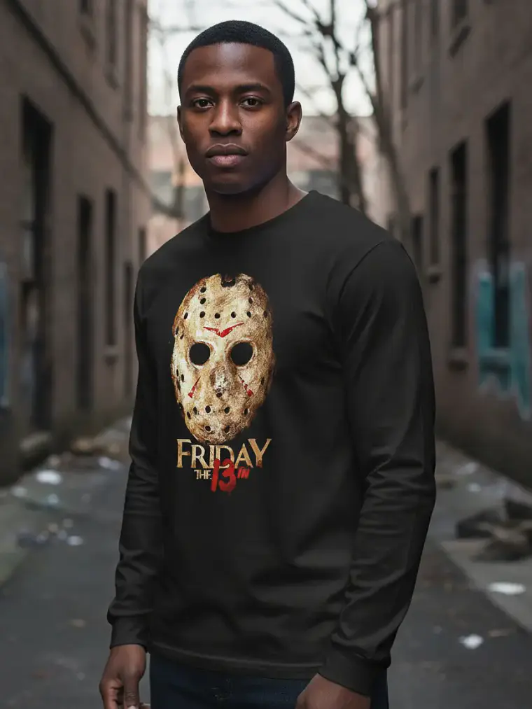 Polera Manga Larga Fryday The 13 - Ver 02 - Jason - Terror 1