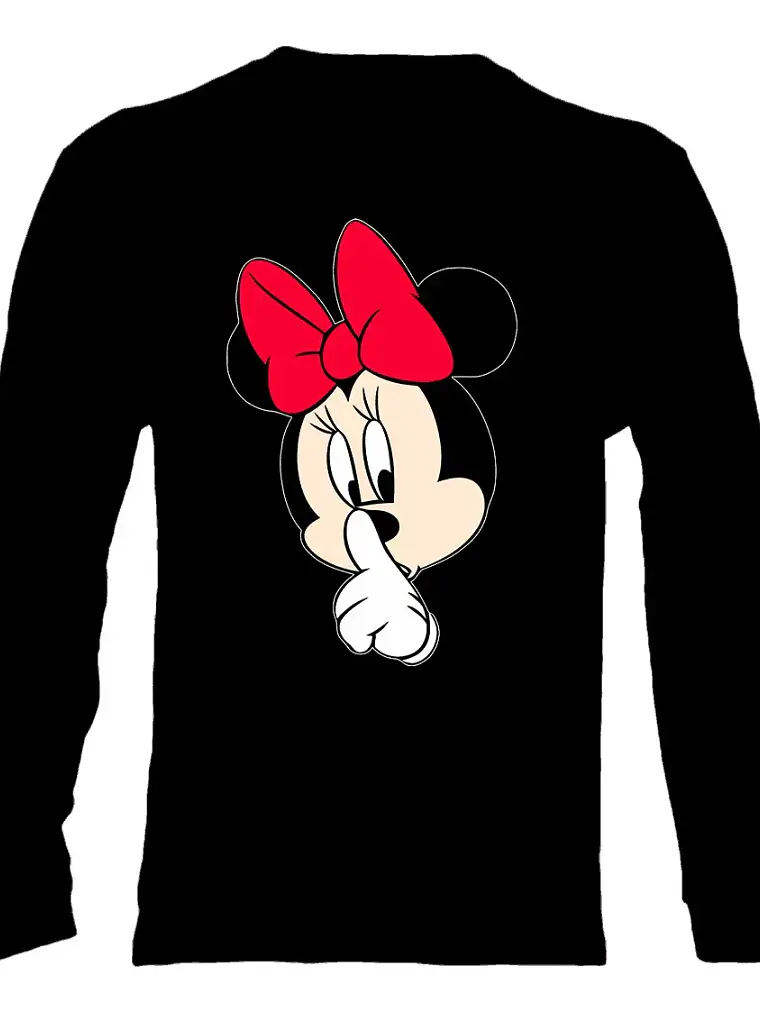 Polera Manga Larga Minnie Mouse - Ver 02 - Vale Gamess 1