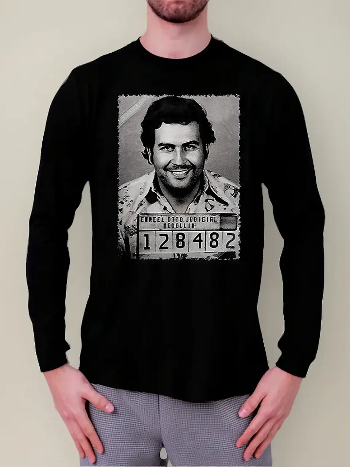 Polera Manga Larga Pablo Escobar - Ver 02 - Vale Gamess 1