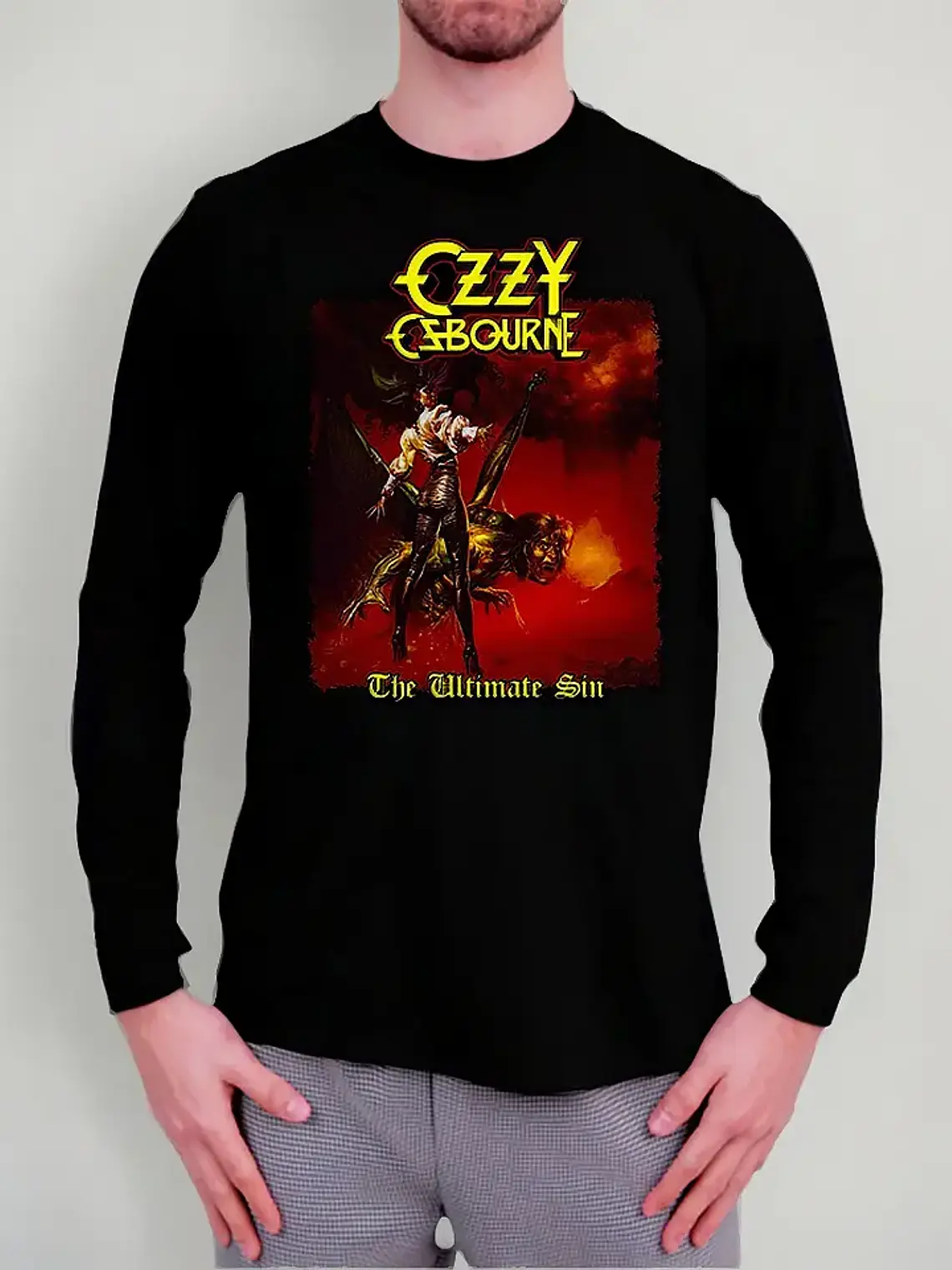 Polera Manga Larga Ozzy Osbourne - Ver 13 - The Ultimate Sin 1