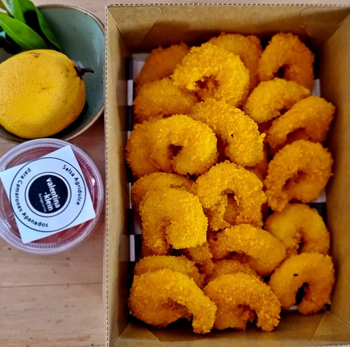 Camarones ecuatorianos apanados en Panko con salsa agridulce (25un) 1
