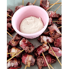 Brochetas de carne con tocino (25 unidades) 1