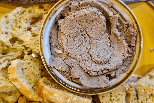 Pate de ave al champagne con tostaditas 500gr
