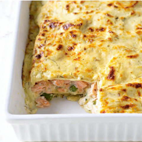 Lasaña de salmón espinaca (6 porciones)