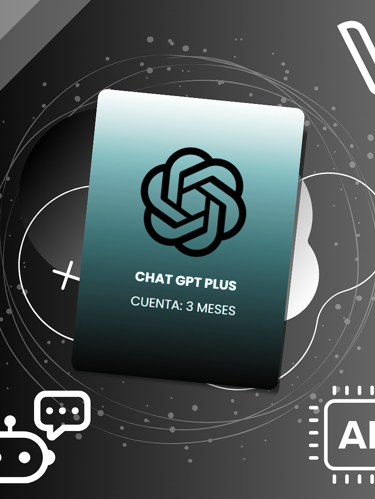 Chat GPT Plus Account (1 usuario - 3 meses) 1