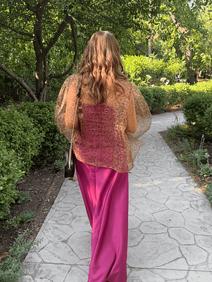 Tapado Translucido Café Leopardo